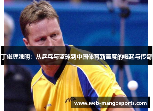 丁俊辉姚明：从乒乓与篮球到中国体育新高度的崛起与传奇